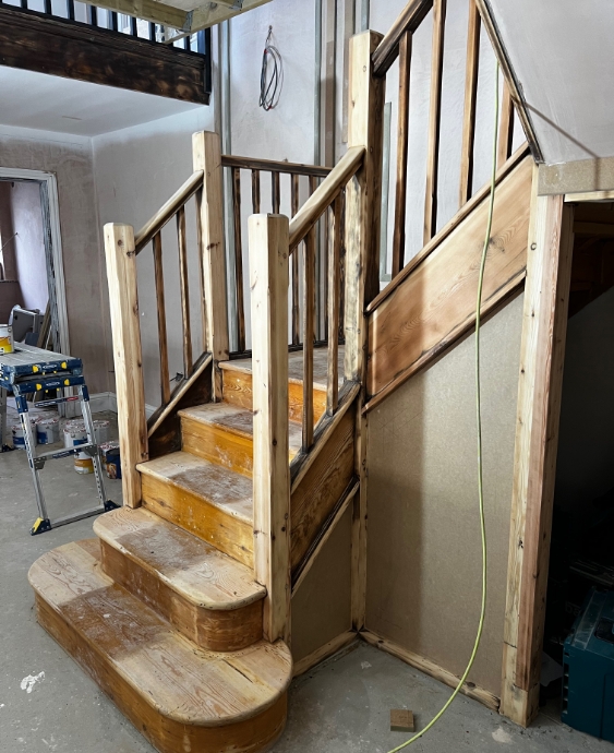 hemstead domestic stairway black painted